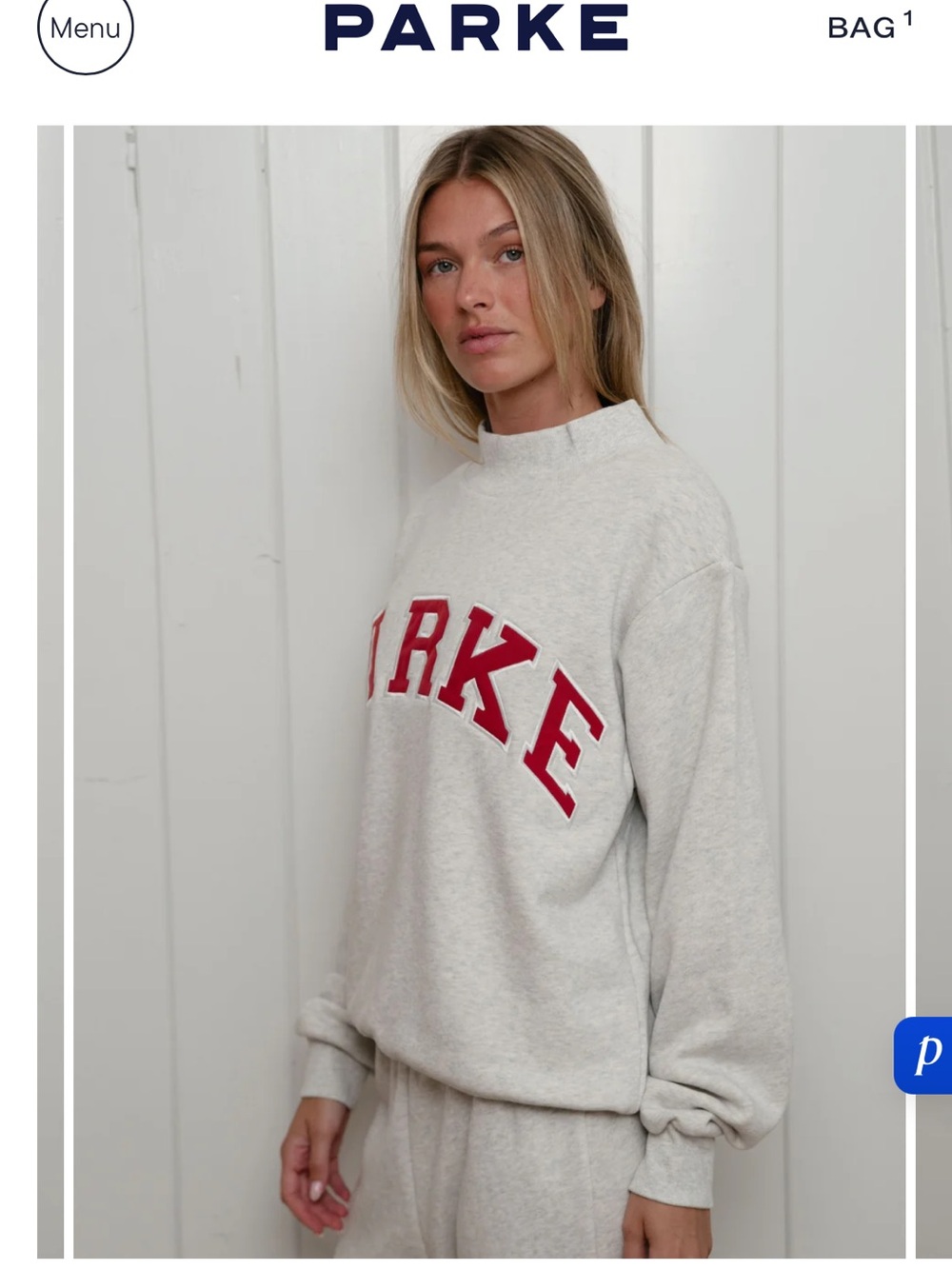 Parke Sailboat Varsity Mockneck Sweatshirt